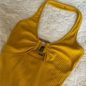 Halter Top Bodysuit Wild Fable—Gold